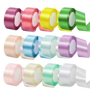 4cm/1.57inch 12 Rolls/300 Yards Satin Ribbon for Christmas Gift Wrapping, Bows and Eternal Flower Making, Party Decoration Supplies
