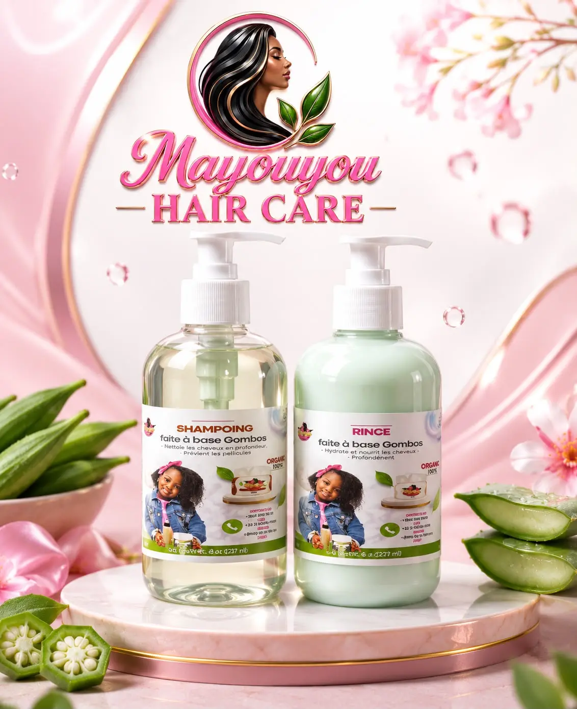 Mayouyou Kids' 4 oz Shampoo and Conditioner Kit, Beauty & Personal Care Haircare Set