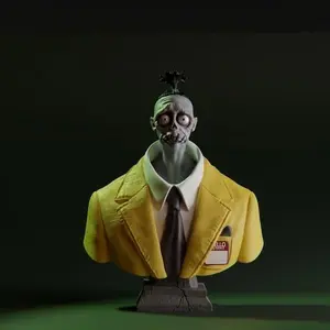 Shrunken Head Beetlejuice ready to paint, Hand Painted, ready to paint, Beetlejuice Bob