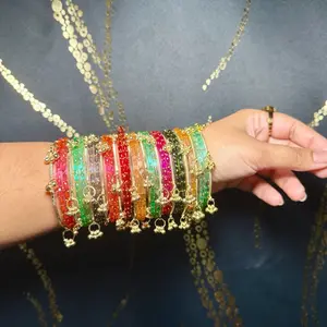 2.8 Multi Kashmiri Glass Bangles