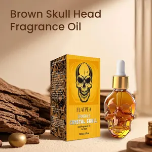 Crystal Skull Fragrance Oil 30ML, Portable Dropper Design, Odor Neutralizing Natural Scent, Citrus Woody Fragrance, Floral Woody Fragrance, Sea Salt Jasmine Woodsy Notes, Men's Gift
