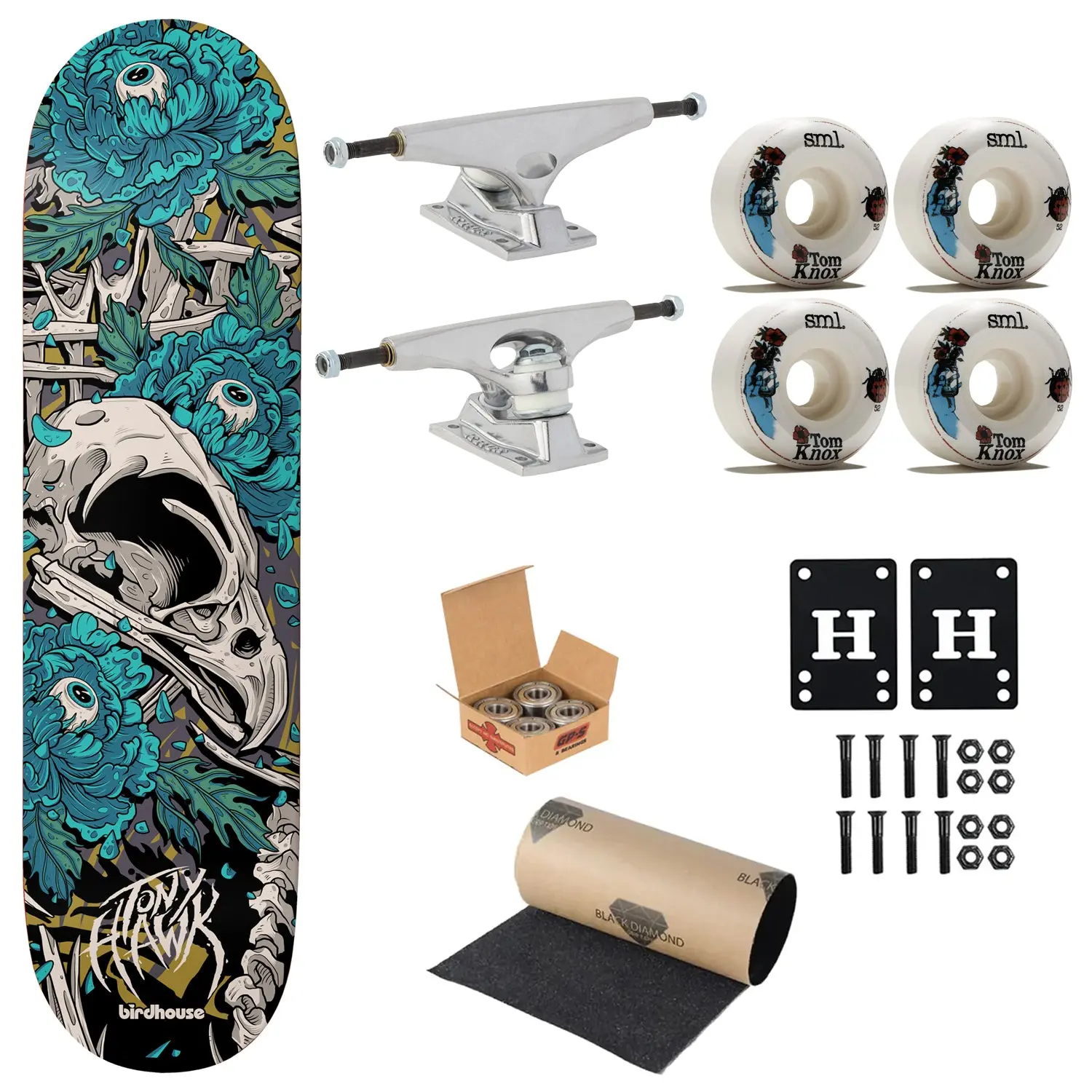 Birdhouse Premium Complete Skateboard Tony Hawk Tillbrook 8.25" Ft. Krux/SML/Independent