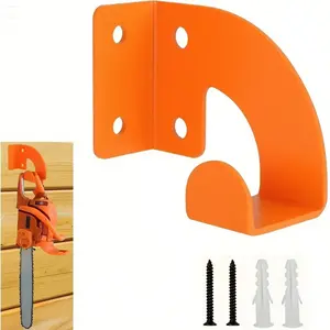 Chainsaw Wall Mount Rack, Metal Storage Holder for Garden Garage Workshop, Durable Hanging Organizer, Yard Tool Rack, Tool Holders, Yard Tool Stand