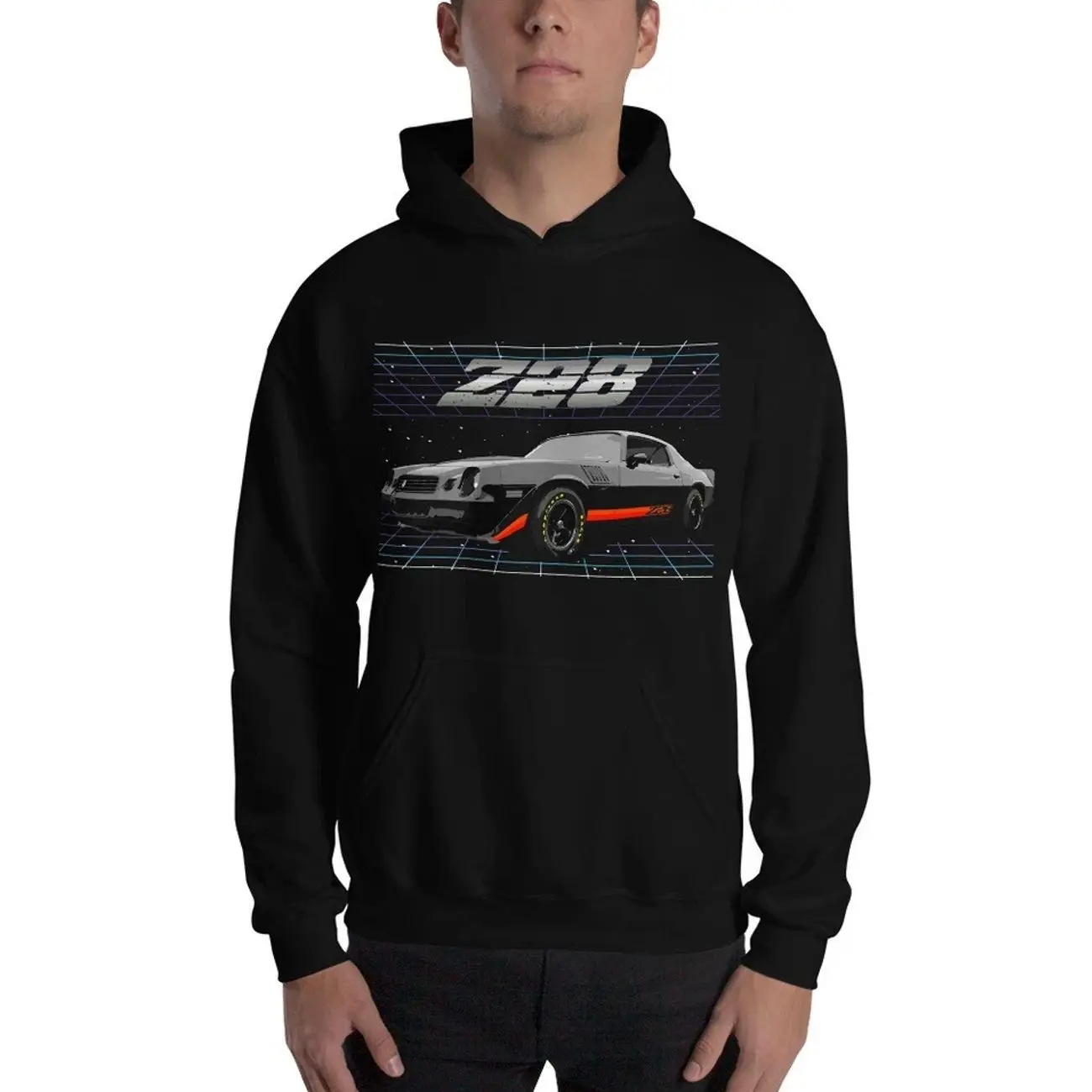 Camaro Z28 2nd Gen Classic Car Unisex Hoodie T-Shirt Sweatshirt, Car Enthusiast and Fans Gift