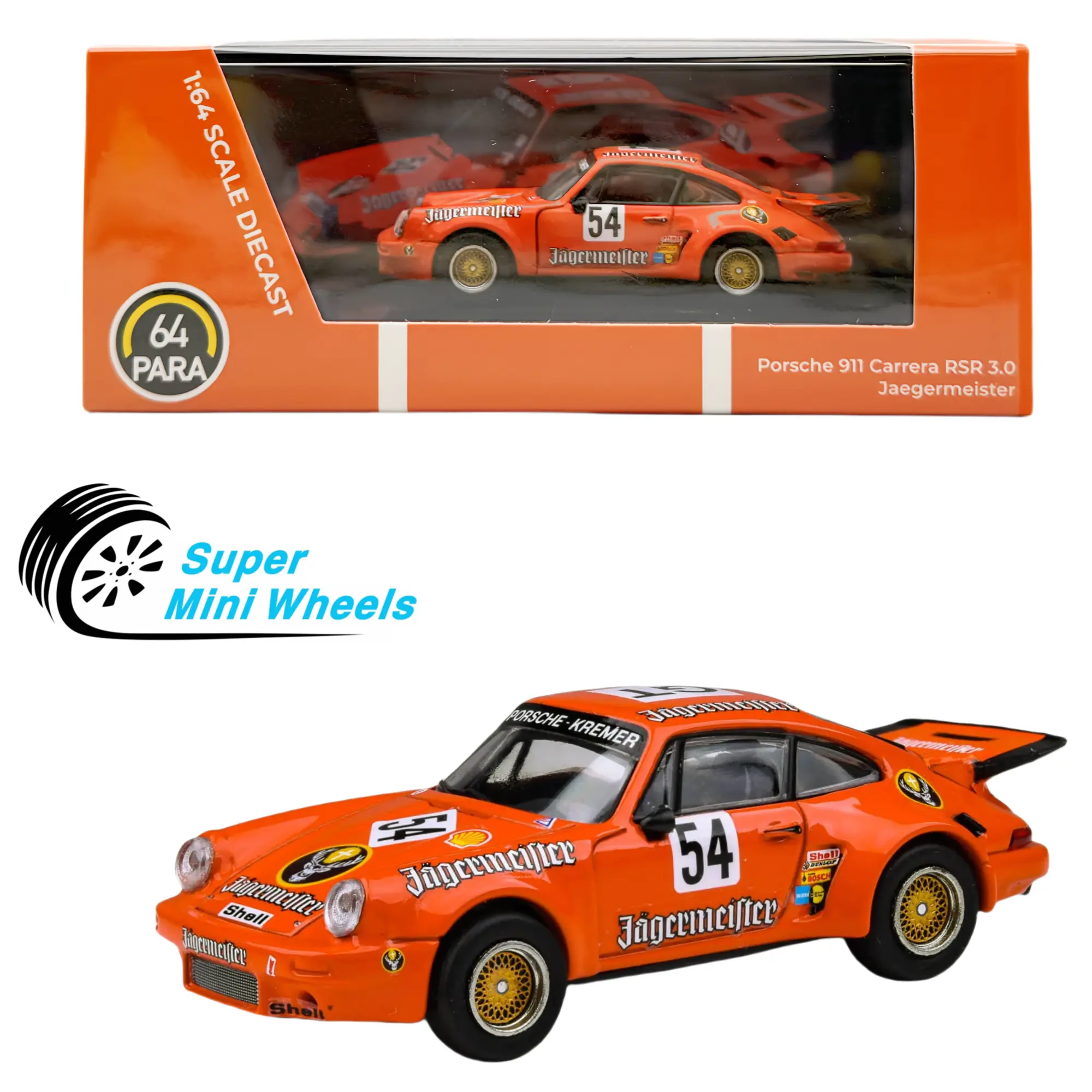 PARA64 1:64 Porsche 911 Carrera RSR 3.0 1975 Jaegermeister