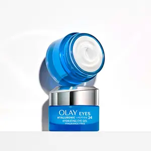 Olay Hyaluronic + Peptide 24 Eye Gel Cream - Cooling, Hydrating, Plumping, Smoothing, Fragrance Free, 0.5 oz