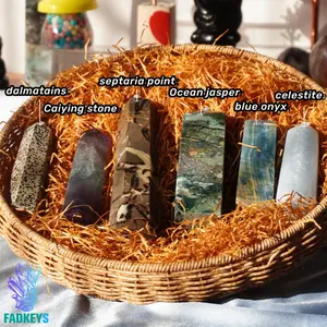 Surprise Boxes，Crystal Mystery Box - Towers,Natural Crystal Tower Box Set,CrystalHealing Tower,Energy Crystal Tower （fadkeys）