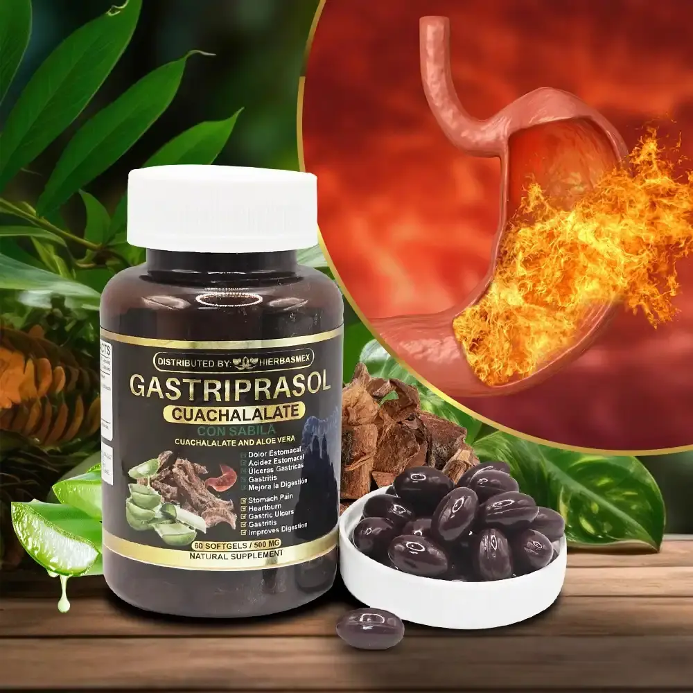Gastriprasol Suplemento Herbal Con Sabila Y Cuachalalate 60 Softgels – Gastriprasol Suplemento Herbal con Sábila y Cuachalalate 60 Softgels
