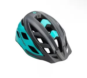 Schwinn Dash Adult Helmet Gray Teal Full Coverage Shell Adjustable Strap 20 Vents for Cooling 14+ Years Cycling Safety Gear