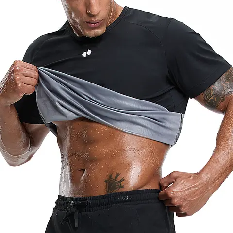 HOTSUIT Men's & Women's Summer Knitted Athletic Top - Short Sleeve, Slim Fit, Dry Fit Wicking, Quick Dry, Compression Vest, Athleisure Wear, Breathable, Heat Trapping, Knitting Fabric Outdoor Training Gear, Oga Orange