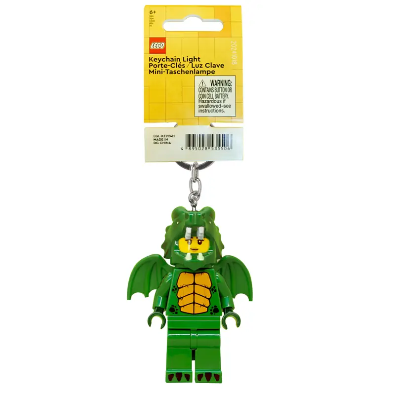 LEGO minifigure series glowing green dragon keychain (KE224H)