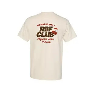 RBF Club oversized T-Shirt funny men 90s graphic tees