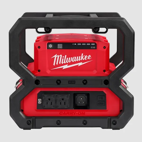 Milwaukee 2845-20 M18™ CARRY-ON™ Power Supply - 3600W/1800W, Lithium Batteries, Compact Design, USB-C PD & USB-A Ports, Ideal for Trade Tool Users, Usb-C Pd And Usb-A Ports