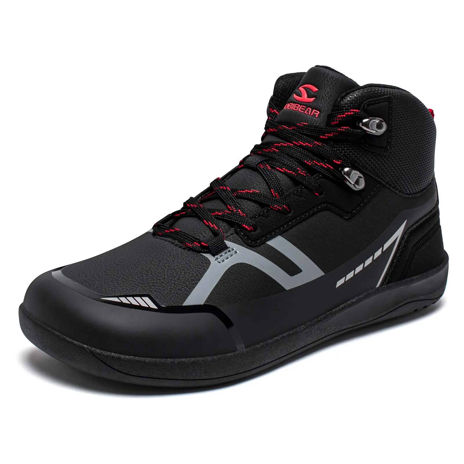 HOBIBEAR Unisex High-Top Barefoot Minimalist Hiking Shoes - 0 Drop, Wide, Lightweight, Breathable Outdoor Shoes for Trekking Camping, Everyday Wear, Trekking Camping Shoes,summerwins,father'sdaygifts