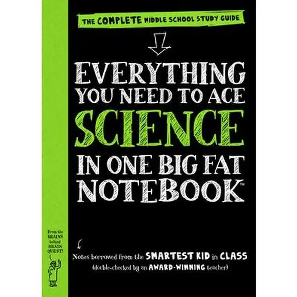 USED Book - Everything You Need to Ace Science in One Big Fat Notebook: The Complete Middle School Study Guide by Workman Publishing (Paperback) - english
