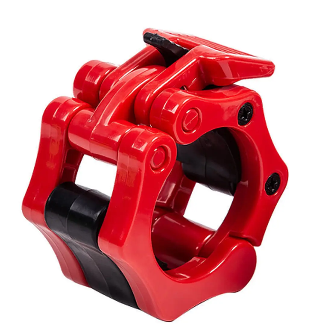 A set of Olympic barbell guards, with quick-release and anti-slip locking clips, is highly suitable for weightlifting and fitness training
