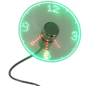 Multi-Function USB Clock Fan, LED Time Display, Flexible Mini Cooling Fan for Office Home & Gift