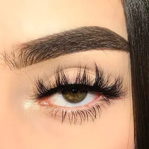 Gabriela Lashes: style “CHULA” (1 pair) 3D Mink Lash Strip, 18mm, Medium Length, Fluffy Crisscross Eyelashes, High quality & Reusable