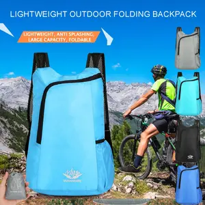 Travel Backpack Outdoor Sports Bag, Foldable Shoulder Pack, Ultra-Light Portable Skin Bag, Unisex, Daypack for Hiking, Ideal for Hiking & Camping