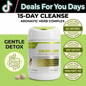15-DAY Herb Colon Cleanse | Reduce Bloating | Constipation Relief | Okra Fiber Physical Gut Cleansing | Probiotics Boost Gut Immunity