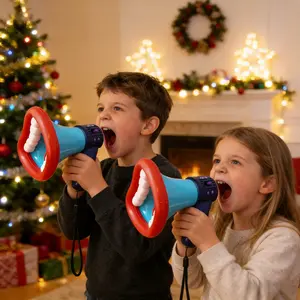 Funny Voice Changer, Creative & Hilarious Handheld Megaphone, Multi-channel Music Voice-changing Speaker Toy, An Ideal Birthday & Holiday Gift for Kids
