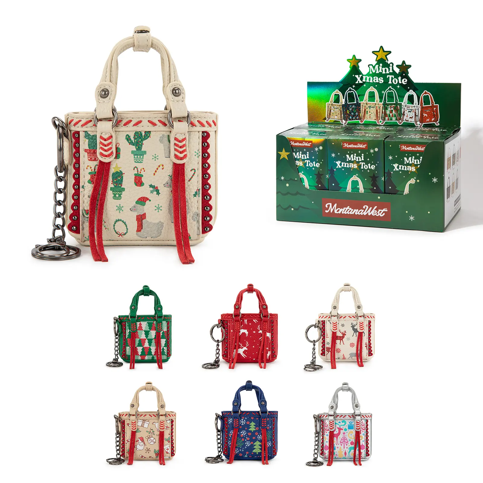 Montana West Mini Xmas Tote Blind Box Gift for Holiday Suprises