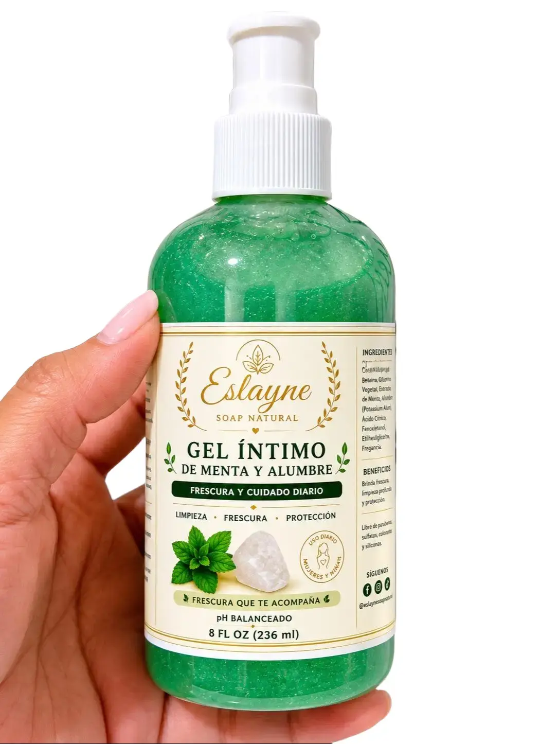 Mint & Alum Intimate Wash Gel | Daily Freshness & pH Balance | 8 fl oz (236 ml) Mint & Alum Intimate Wash Gel | Daily Freshness & pH Balance | 8 fl oz (236 ml)
