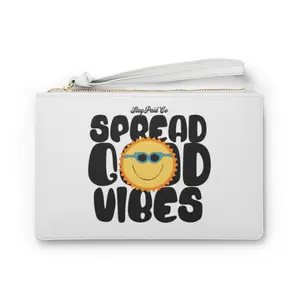 Sunshine Clutch Bag - Spread Good Vibes, Travel Accessory, Summer Favorite, Gift for Friends, Festival Essentials, Cute Pouch