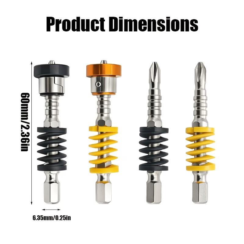 Magnetic Screwdriver Bits Set (Pack of 5) - Spring-Loaded Quick Change Hex Shank Drill Attachment Tool Kits for Electric Drills, Power Tools, Father's Day Gift, Fast Bit Changes, Drill Work Magnetic Screwdriver Bits Set (Pack of 5) - Spring-Loaded Quick Change Hex Shank Drill Attachment Tool Kits for Electric Drills, Power Tools, Father's Day Gift, Fast Bit Changes, Drill Work