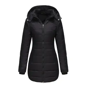 New style waterproof cotton jacket, detachable hood, long sleeve, warm parka style for women autumnwinter