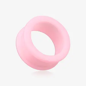 A Pair Of Soft Pastel Silicone Double Flared Tunnel Plug