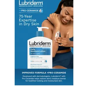 Lubriderm Daily Moisture Body Lotion 24 fl. Oz. 2pk. with Pro-Ceramide for Skin Care