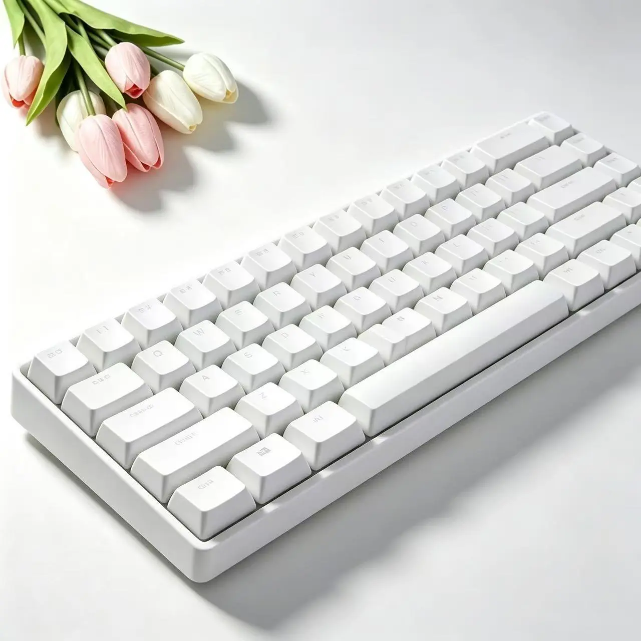 68 Keys Hot Swappable Mechanical Keyboard, RGB Rainbow Backlit Wired Gaming Keyboard, Red Switch & Blue Switch Optional, Compact 60% Layout Keyboard for Office and Game
