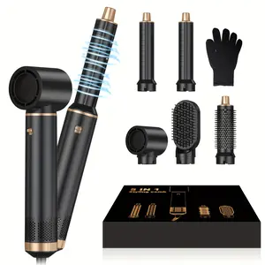 5 in 1 Blow Dryer Brush Hair Dryer Brush Detachable Hot Air Brush Curling Brush Iron Air Curling Wrap Styler Hair Styling Tools