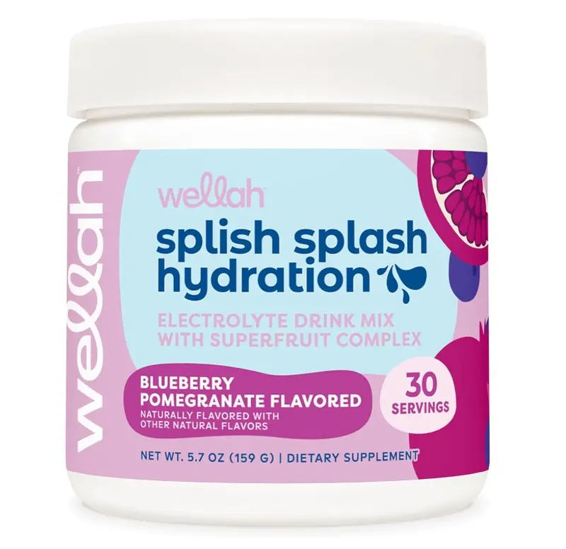 Splish Splash Hydration Electrolyte Drink Mix (Blueberry Pomegranate Flavored, 30 Servings)
