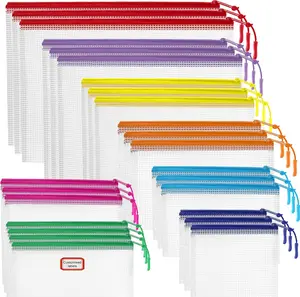 [New deal] 25pcs Mesh Zipper Pouch Bags for Organization and Storage,Zipper Pouch for Classroom Organization, Storage Bag Suitable