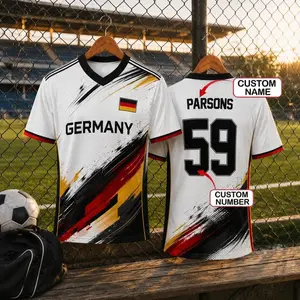 [Custom Name & Number] Germany Soccer Jersey Custom Name Number, Germany Shirt For Men Women, Custom Germany Jersey Shirt, Fathers Day