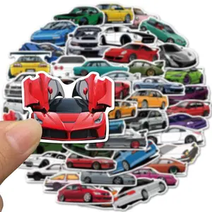 Set of 25 Cars Stickers - Assorted Designs for Car Enthusiasts and Collectors