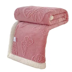 Lightweight Butterfly Flower Blanket 1pc, King/empire Size, Simple Elegant Design, High-Quality Material, Perfect for Bedroom/sofa/office/travel