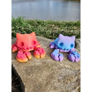 Eerie Articulated Skelly Crab Figurine: Mysterious Desk Companion for Halloween Enthusiasts