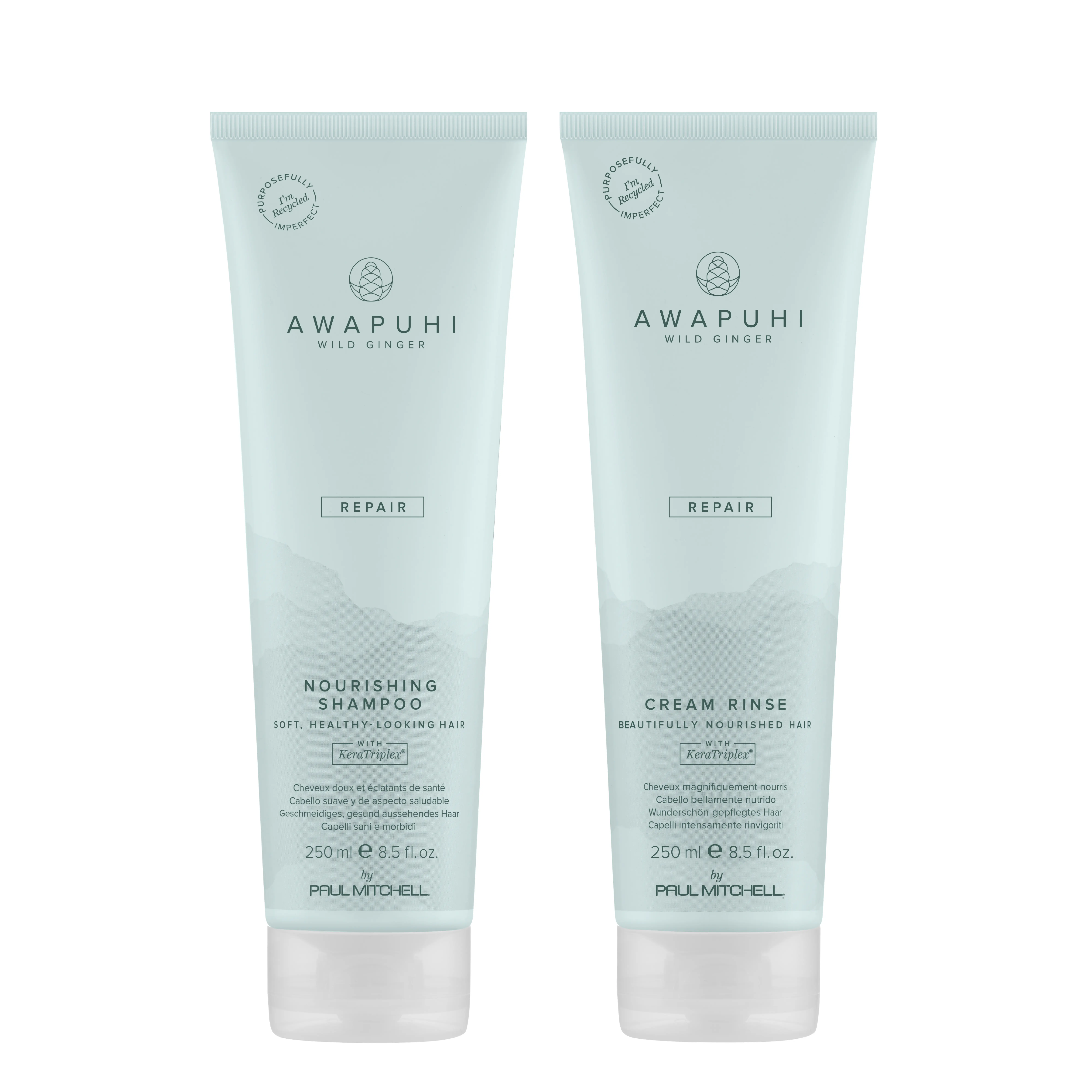 Silky Repair Duo – Awapuhi Wild Ginger Nourishing Shampoo and Cream Rinse Bundle for Softer, Smoother Hair