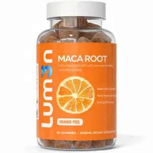 Maca Root Gummies – Orange Peel Flavor, 60 Gummies, Dietary Supplement