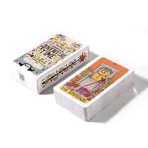 Adventure Time Tarot Cards Deck 78 Cards Cartoon Tarot Deck Fortune Telling Game Divination Card Set with Guidebook Gift