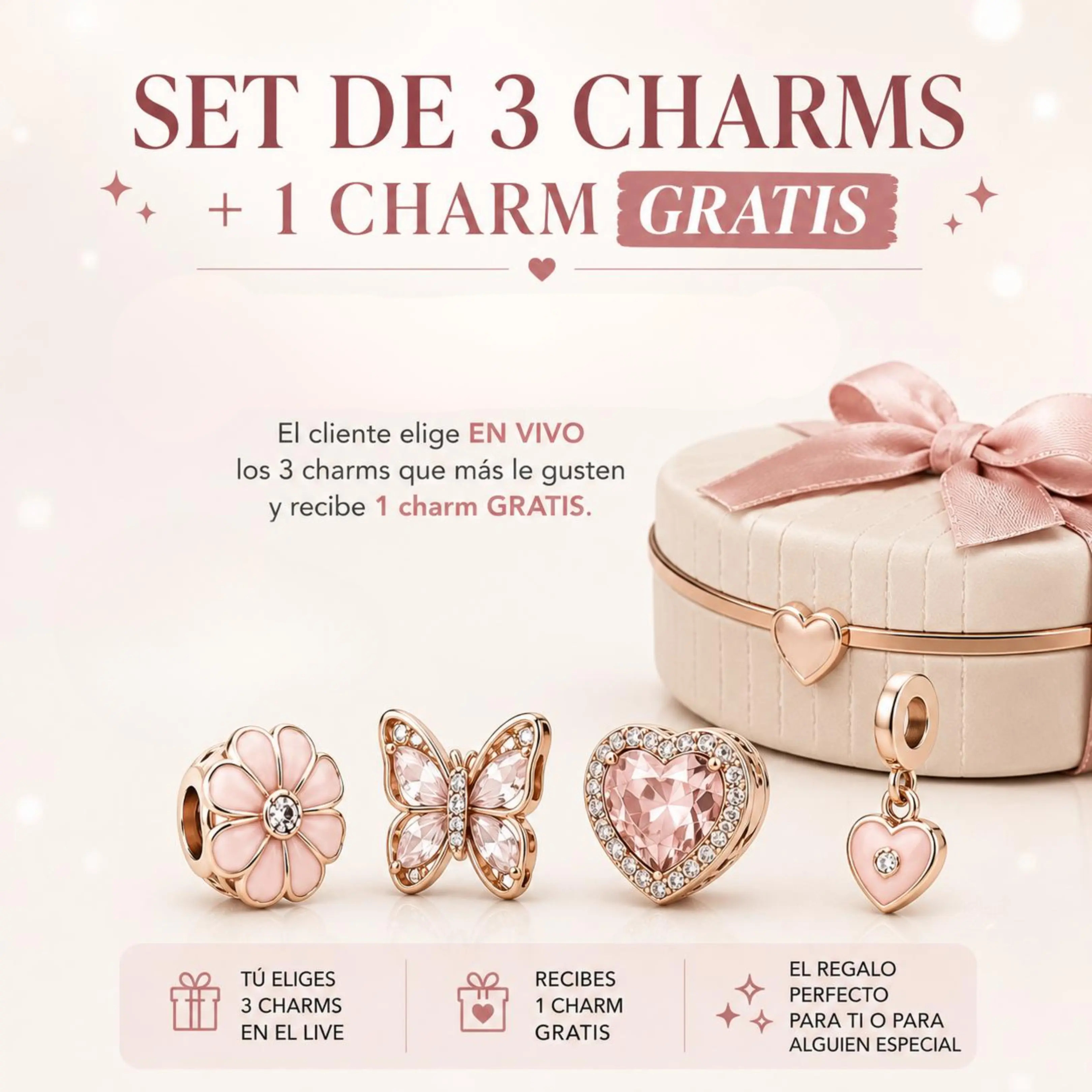 Live Edition Charm Pendants Gift Set, Fashion Costume Jewelry Accessories Set