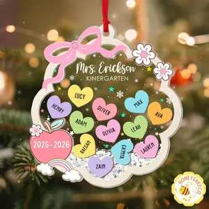 [NEW] Personalized Teacher Christmas Ornament: Teacher Thank You Gift, Teacher Christmas Keepsake 2025 2