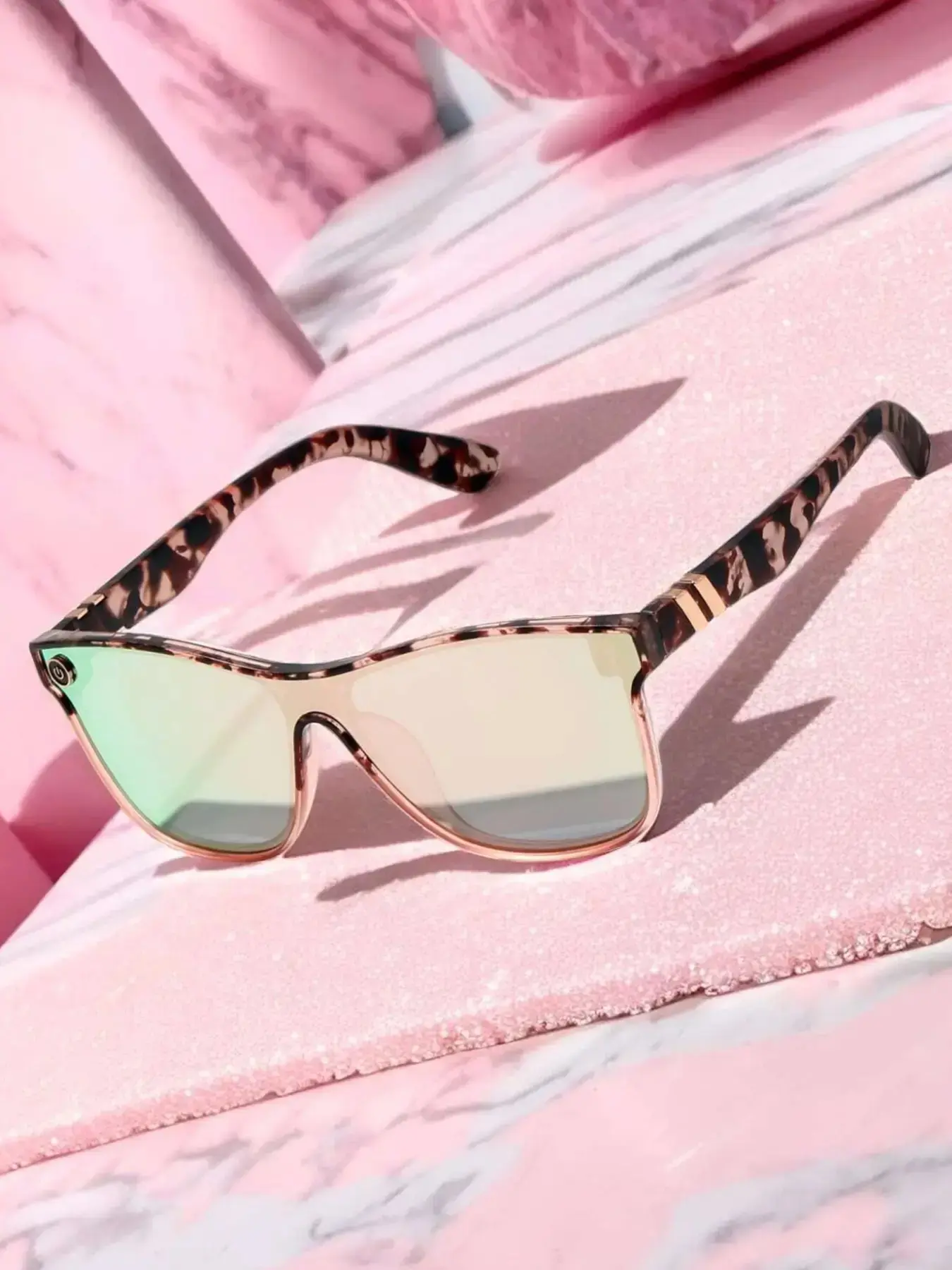 Women's Oversized Square Frame Sunglasses, Casual Mirrored Lens Eyeglasses for Everyday Use, Fashion Accessories for Outdoor Activities, Fashionable Frame Sunglasses, Summer Trendy Shades