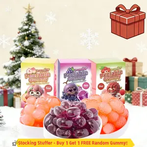【Summervibes】GummyGlow Peelable Fruity Gummy Candy - Fun to Peel & Eat! Old-School Snack Candy,TikTok Viral Candy, 45-55 Pcs Individually Wrapped, Chewy Treat for Parties, Sharing & Gifts. (8.11oz)