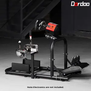Dardoo Adjustable Racing Gaming Simulator Cockpit PRO, Driving Simulator Stand Fits for  G25 G27 G29 G923 G920, T300RS TX PC PS4 Xbox,Not Include Wheel Shifter Pedals Seat