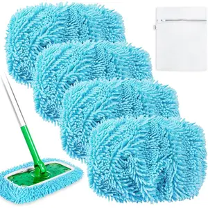 4 Pack Wet Pads Refill for Swiffer Sweeper Mop Cleaning Pet Heavy Duty Pads Refills