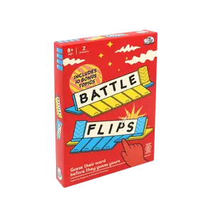Battle Flips - Guess Their Word Before They Guess Yours | Hilarious 2-player Board Game